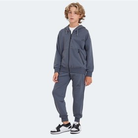 Resim Slazenger LOCAL IN Unisex Çocuk Eşofman Takımı Koyu Gri 