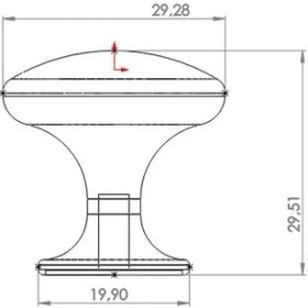 Resim Yuvarlak Düğme Kulp Mobilya Mutfak Çekmece Dolap Dolabı Kapak Kulpu Kulbu Siyah Metal (4 Adet) 