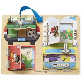 Resim Melissa And Doug Ahşap Kilit Ve Çilingir Tahtası 