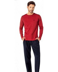 Resim Pierre Cardin 6100 Pijama Takım-bordo-s Çok Renkli 