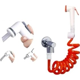 Resim Spiral Taharet Matik Hortum Seti 150 cm (Turuncu) 