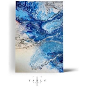 Resim Dalgalar Ahşap Tablo 8mm 