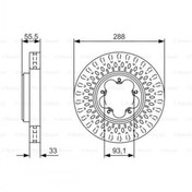 Resim Fren Diski Ön (288mm)( Ford : Transit 2012- ) - Bos-0986479a49 Takım 