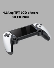 Resim Techmrt 3d Ekranlı Mini Oyun Konsolu + Multimedya 