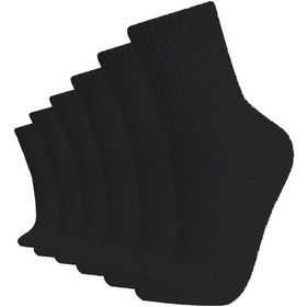 Resim Vaccino Düz Siyah Kolej Çorap Cotton 6 Çift Diğer 