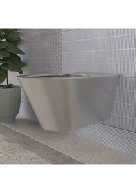 Resim Lucco Asma Klozet İçi Beyaz Dışı Platin 