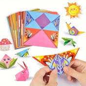 Resim Origami Eğlence Kiti, Rehberlik Kitabı ile birlikte, 54/108 Kağıt Sayfası, 27/54 Desen, Kendin Yap Sanat ve El Sanatları Projeleri, Başlangıç Eğitim El Sanatları 