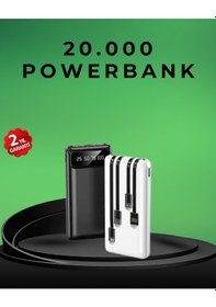 Resim Kamp Ve Seyahat İçin 20.000mah Led Işıklı Hızlı Şarj Powerbank renkli 