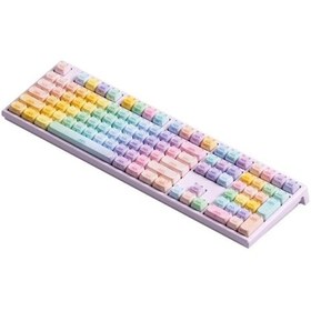 Resim Akko Monsgeek MG108B Colorful Cats RGB Kablosuz Mekanik Oyuncu Klavye 