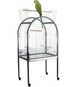 Resim Imac Amanda Galvaniz Papağan Kafesi Füme 85 x 54 x 155 CM 