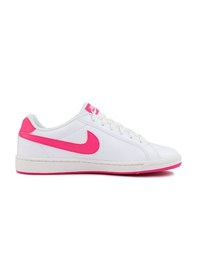 Resim Nike Court Vintage Majestic Leather Sneaker Hakiki Deri Günlük Spor Ayakkabı Beyaz Pembe Beyaz 