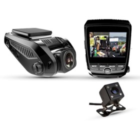 Resim newfron Nf-x2 1080p+4k Full Hd+çift Kamera+oto Araç Içi Kamera 