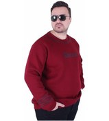 Resim Starbattal Büyük Beden Bisiklet Yaka 3ip Sweat Dream 25715 Murdum Mürdüm 