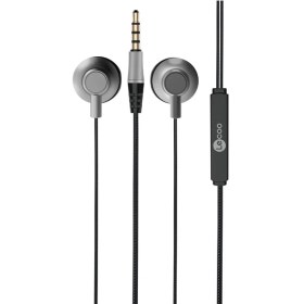 Resim Lecoo EH101 3.5mm Jack Girişli Gürültü Önleyici Mikrofon Ses Ayarı Panelli Stereo Hd Mikrofon Yüksek Çözünürlüklü Geniş Uyumluluk Ses Spor Iş Kulak Içi Mikrofonlu Kulaklık Siyah 