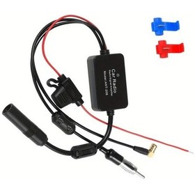 Resim Fochsia Siyah 3ü 1 Araç İçi Anten Amplifikatörü Sinyal Güçlendirici Gürültü Azaltıcı 1 Set 