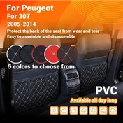 Resim Chuangyinshop Black 1pcs Araç Kolçak Koruyucu Depoluma Cepli Tabanlık Anti-kick Mat Evrensel Peugeot 307 2005-2014 