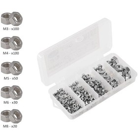 Resim Venoa Gs300 Galvanizli Somun Seti Çantalı 300 Parça Diğer 