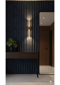 Resim Bhbackhome Bubbleflux Şık Tasarım Modern Ledli Aplik 40 Cm Pilli Gold 