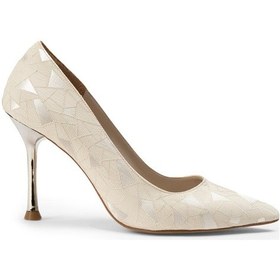 Resim Deery Bej Stiletto Kadın Topuklu Ayakkabı - K0795zbejm01 Bej 