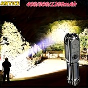 Resim 1 Adet ANYICE Süper Parlak Teleskopik Zoom ve Karartılabilir Fener, USB-C Şarj Edilebilir El Feneri, 400mAh Lityum Pil, Kompakt & Taşınabilir Sağlam ABS Yapı, Kamp, Acil Durumlar, Ev Güvenliği, Uzun Ömürlü Işık Hüzmesi, Modern Tasarım, Dayanıklı Yapı, Dış Mekan Aydınlatma, Outdoor Tutkunları İçin 