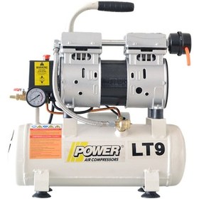 Resim Power 0.75 HP 220V 8 Bar Sessiz ve Yağsız Kompresör 9 L 