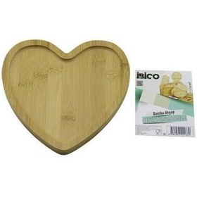 Resim KALP MODEL AHŞAP BAMBU SERVİS SUNUM TEPSİ - TAHTASI 20.5 X 19.5 X 1.4CM (5250) 