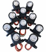 Resim Akyol 12 Led'li Mini Takoz Led Lamba Kırmızı Beyaz 10 Adet12v24v Led Pozisyon Lambası 
