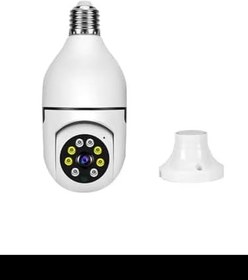 Resim Ampul Kamera Harekete Duyarlı Gece Görüşlü Kablosuz Bebek Izleme Kamerası Güvenlik Akıllı Wifi 360hd 