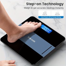 Resim 1 adet Dijital Banyo Terazisi Termometre ile, Yüksek Hassasiyetli Ağırlık Terazisi Arka Aydınlatmalı LCD Ekran ile, Yuvarlak Köşeler Tasarımı, Taşınabilir ve Şık Vücut Ağırlık Terazisi, 181.44 KG Kapasite, Ağırlık Ölçme Terazisi, Vücut Ağırlığı için Teraziler, İnsan Terazileri, Vücut Terazileri, Vücut Ağırlığı Terazileri, Teraziler Ağırlığı, Tartı Makinesi, W Makinesi 