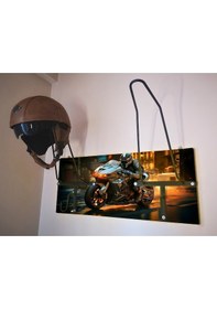 Resim Özel Fotoğraflı Kask Askısı, Motorcu Kask Askısı, Personalv28 