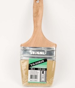 Resim FırsatYapıMarket Ahşap Saplı Kestirme Fırçası No:4 12 Adet 