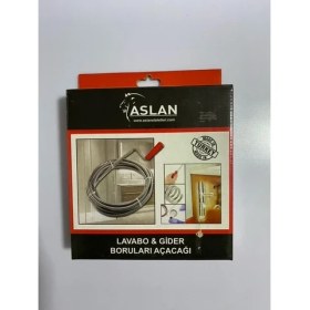 Resim Aslan Lavabo ve Gider Boruları Açacağı Çelik Susta(Kılavuz) 3mt 