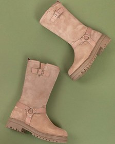 Resim Gondol Hakiki Deri Günlük Kaymaz Taban Yarım Çizme Anl.2795 