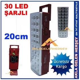 Resim Watton 30 Led Taşınabilir Şarjlı Askılı Işıldak 