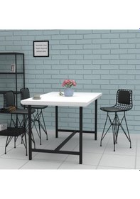 Resim Knsz ufak boy tel bar sandalyesi 4 lü uslu syhsyh sırt minderli 5 