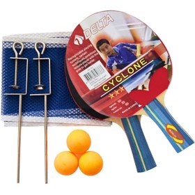 Resim Delta Masa tenisi malzemeleri Raketler MASA TENISI SETI - 2 RAKET 3 TOP AG DEMIR 3 YILDIZ 