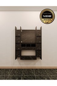 Resim rafineritasarım ELİPS Posta Kutusu MDF 8 'Lİ SİYAH 