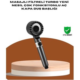 Resim Techmrt Masaj Fonksiyonlu Filtreli Duş Başlığı Dalı Yapı Çok Renkli 