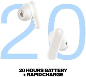 Resim Skullcandy Smokin' Buds kulak içi kablosuz kulaklık, 20 saat pil ömrü,%50 sürdürülebilir plastik, mikro, iPhone, Android ve Bluetooth cihazlarla uyumlu - kemik/turuncu ışıltı 