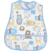 Resim Homyl Bebek Önlüğü Su Geçirmez Kırıntı Yakalayıcı Cepli Ayı Çok Renkli 