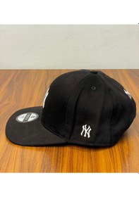 Resim Hamze Ny Yankees New York Nakış Hip Hop Snapback Rapper Şapka Cap Siyah - Beyaz 