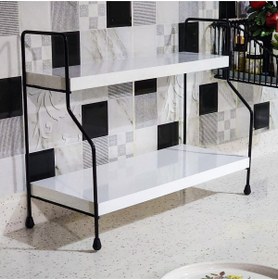 Resim Omekan Nova Mutfak Rafı Masaüstü Düzenleyici Çok Amaçli Düzenleyici Tezgah Üstü Raf Beyaz 