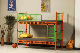 Resim Argimo Carme Genç Çocuk Odası Metal Ranza ve Karyola - 90x200 