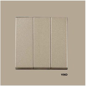 Resim VİKO Bronz Novella Trenda Üçlü Anahtar (Mekanizma Dahil) (VK-92005268) 