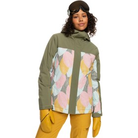 Resim Roxy Galaxy Print Block Kadın Mavi Snowboard Ceketi 