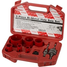 Resim Büro Ev Takım Çantası İçin 13parça 19-64mm Çantalı Ahşap Kesim Bimetal Panç Takımı 