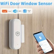 Resim 1 adet/ 2 adet Tuya Akıllı WiFi Kapı ve Pencere Sensörleri, Gerçek Zamanlı Kablosuz Akıllı Manyetik Kapı ve Pencere Sensörleri Pencere Alarmları Akıllı Bağlantılı Sahne Sensörleri, Alexa Google Home Ev Evcil Hayvan Dedektörü Güvenlik Alarmlarıyla Uyumlu 