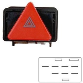 Resim Genel Markalar Volkswagen Polo Dörtlü Flaşör Düğmesi Anahtarı 2000-2002 