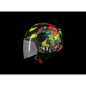 Resim MT Helmets KASK MT ÇOCUK LITE DİNO A1 MAT SİYAH 