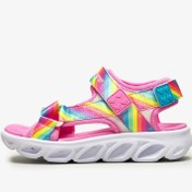 Resim Skechers Hypno-Flash - Rainbow Lights Büyük Kız Çocuk Pembe Sandalet (20218L MLT) 